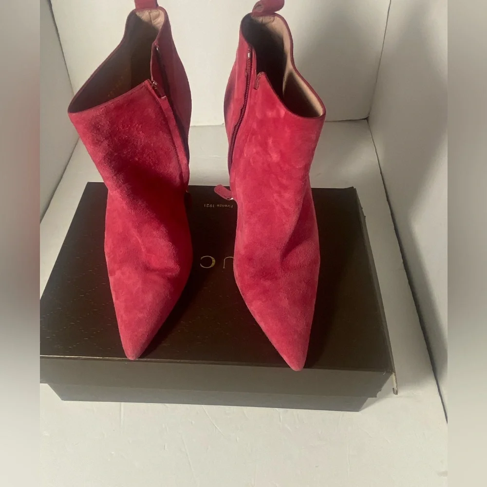 GUCCI Horsebit Accent Suede Boots Size: US 9 IT 39 - Picture 10 of 10